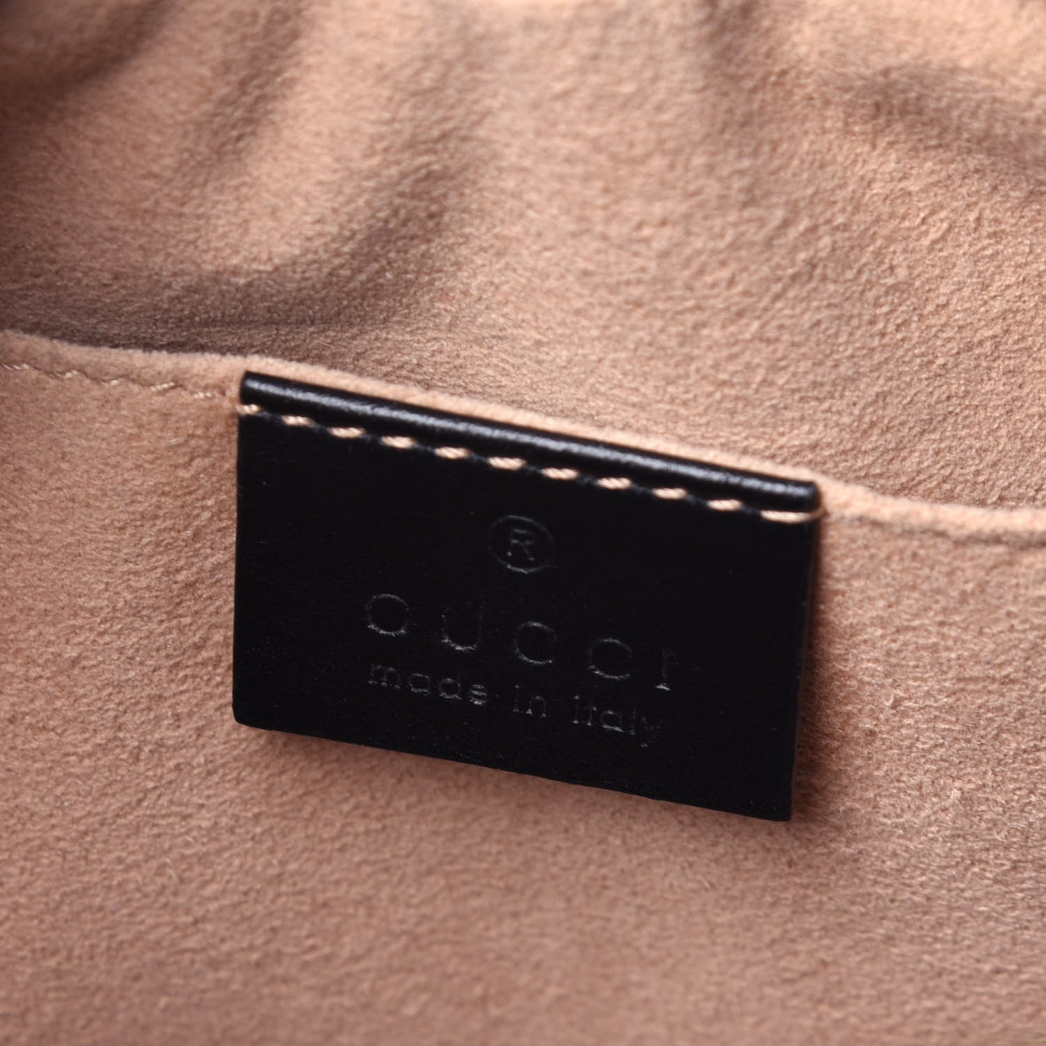 Gucci Calfskin Matelasse Small GG Marmont Chain Shoulder Bag Black 6 of 10