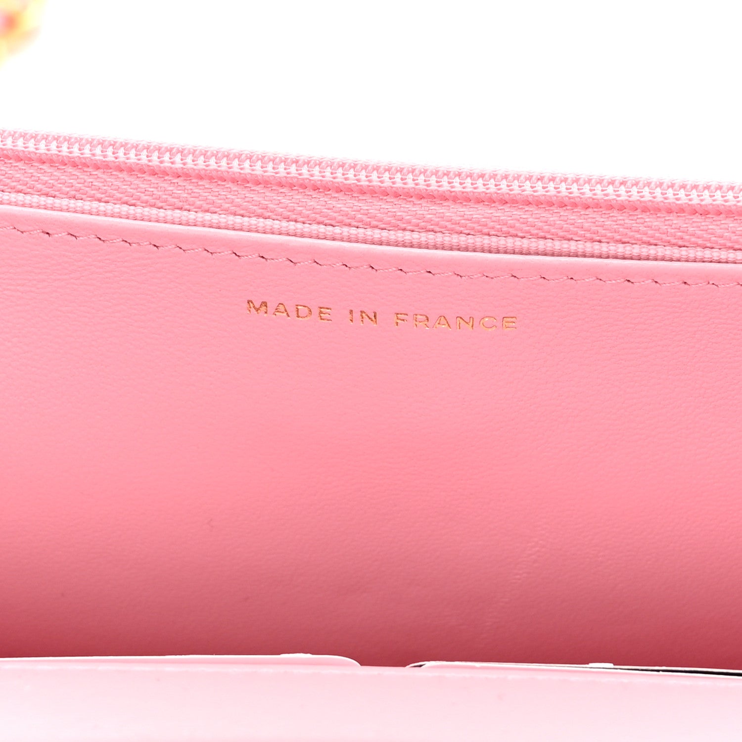 Chanel Lambskin Quilted Pick Me Up Wallet On Chain WOC Light Pink 7 of 11