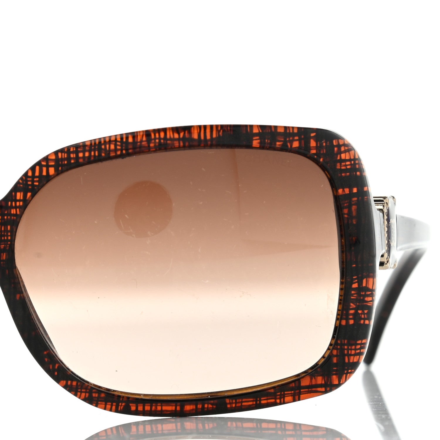 Chanel CC Tweed Effect Sunglasses 5175 Brown 8 of 8
