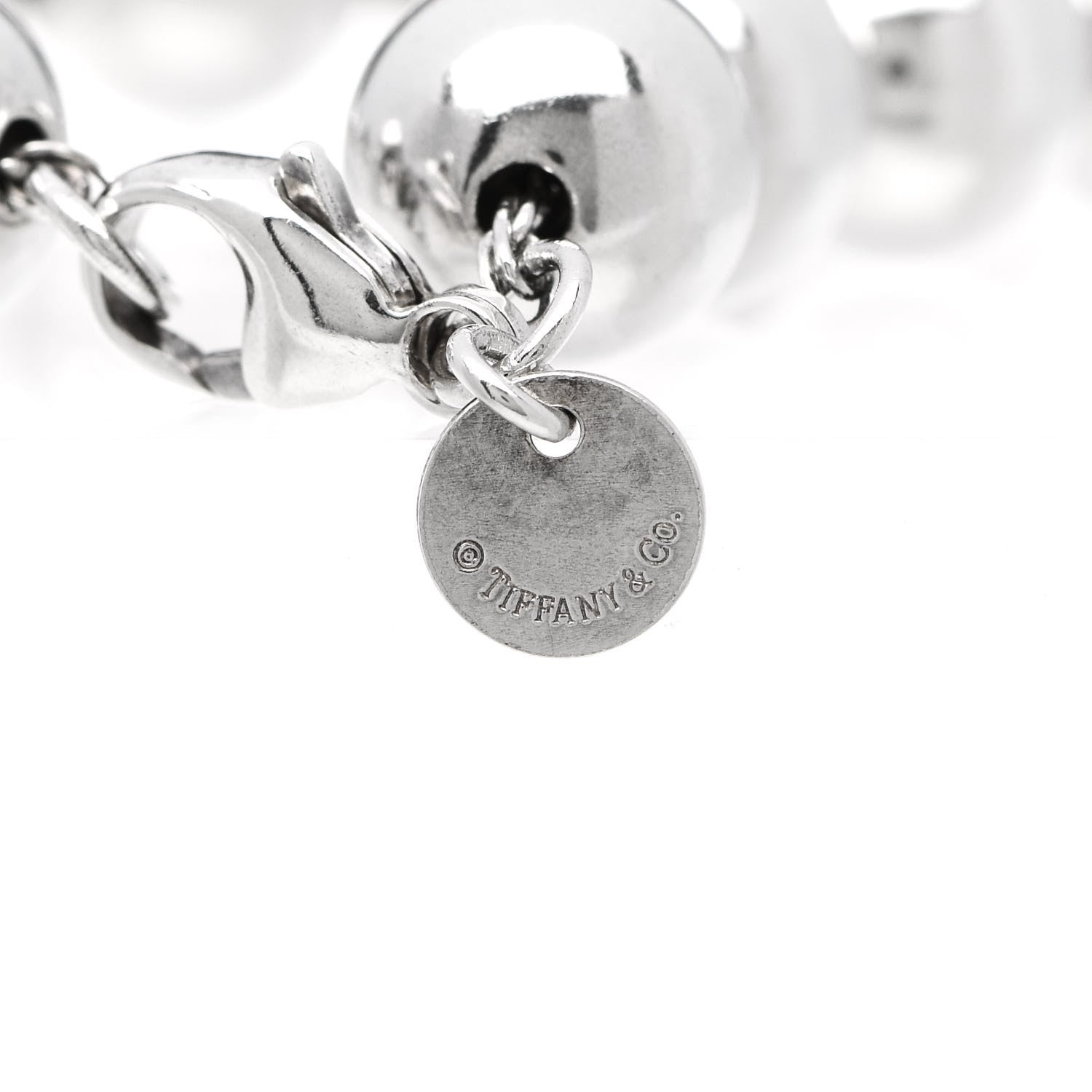 Tiffany Sterling Silver 10mm HardWear Ball Bracelet 5 of 5