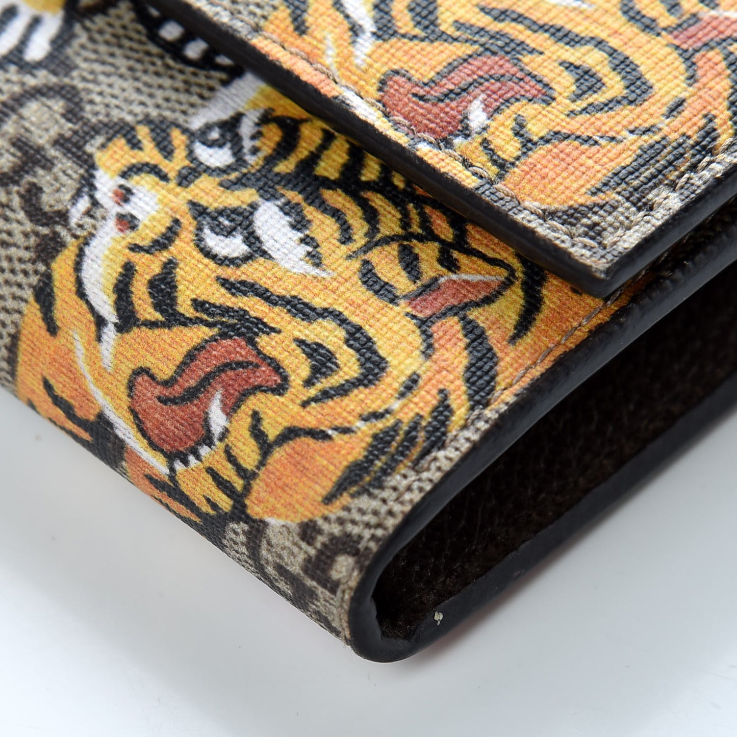 GG Supreme Monogram Bengal Continental Wallet Beige Pink