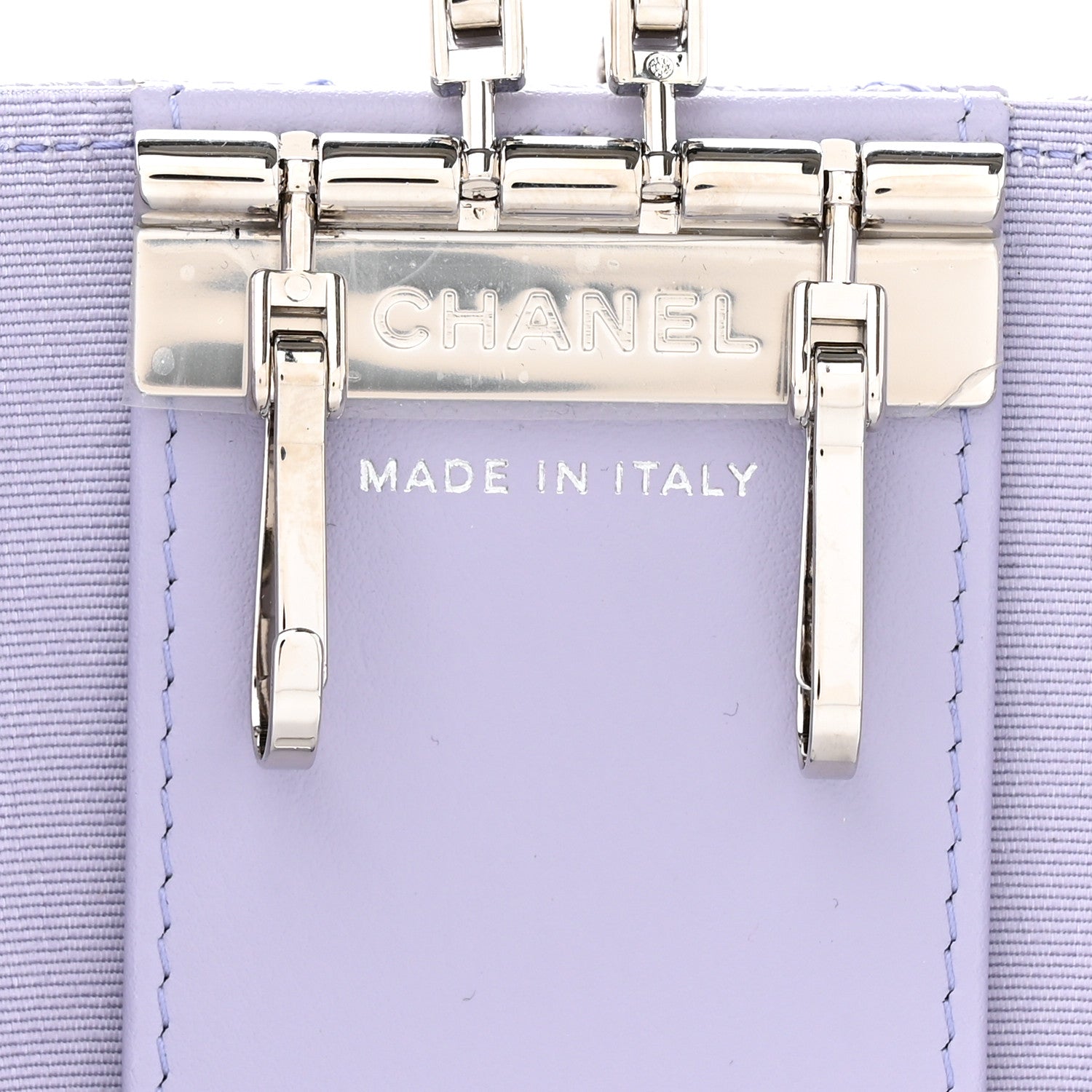 Chanel Caviar Quilted Classic 4 Key Holder Wallet Light Purple 8 of 8