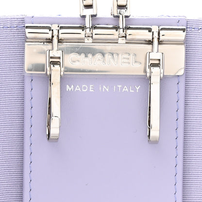 Chanel Caviar Quilted Classic 4 Key Holder Wallet Light Purple 8 of 8