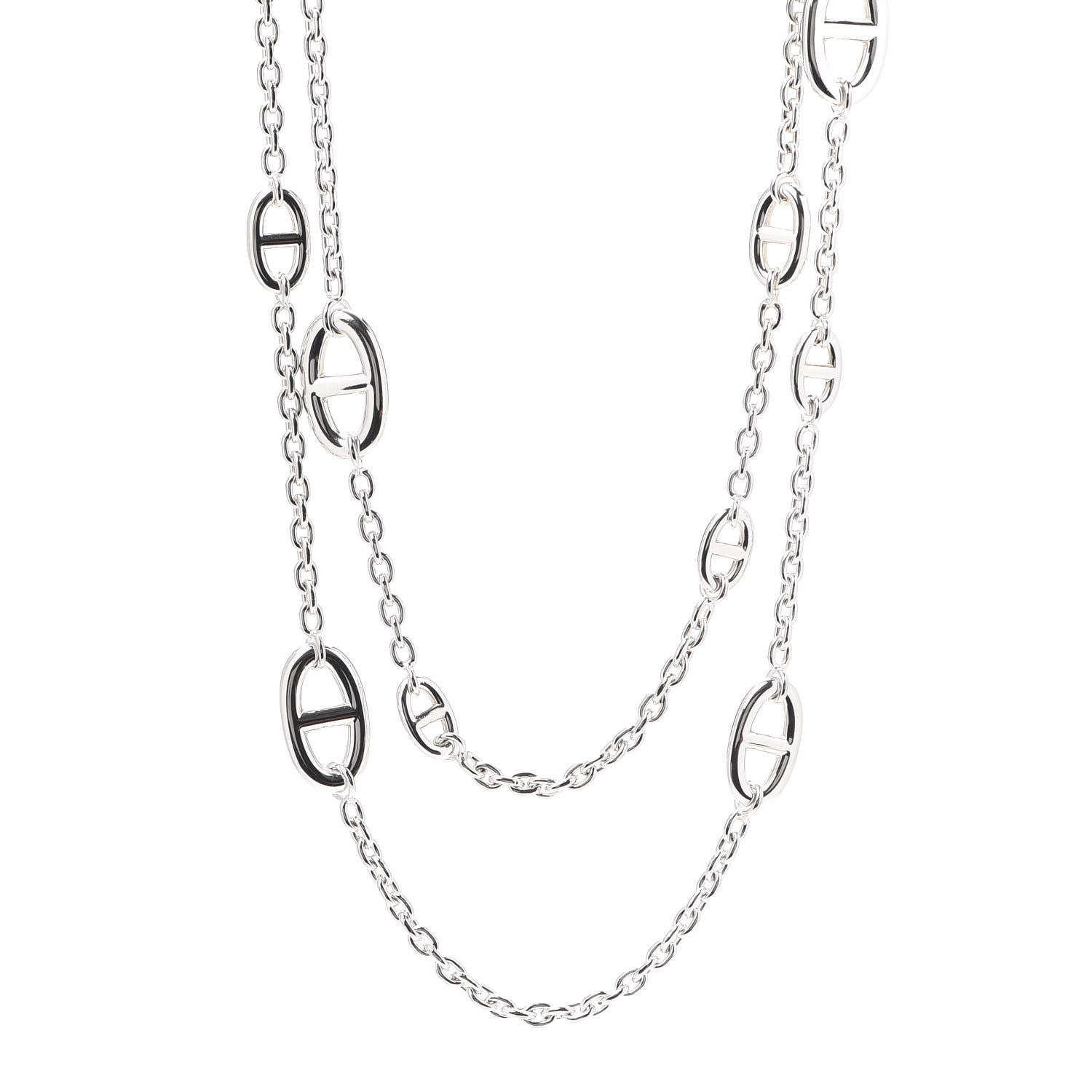 Hermes Sterling Silver Farandole Necklace 120 1 of 7