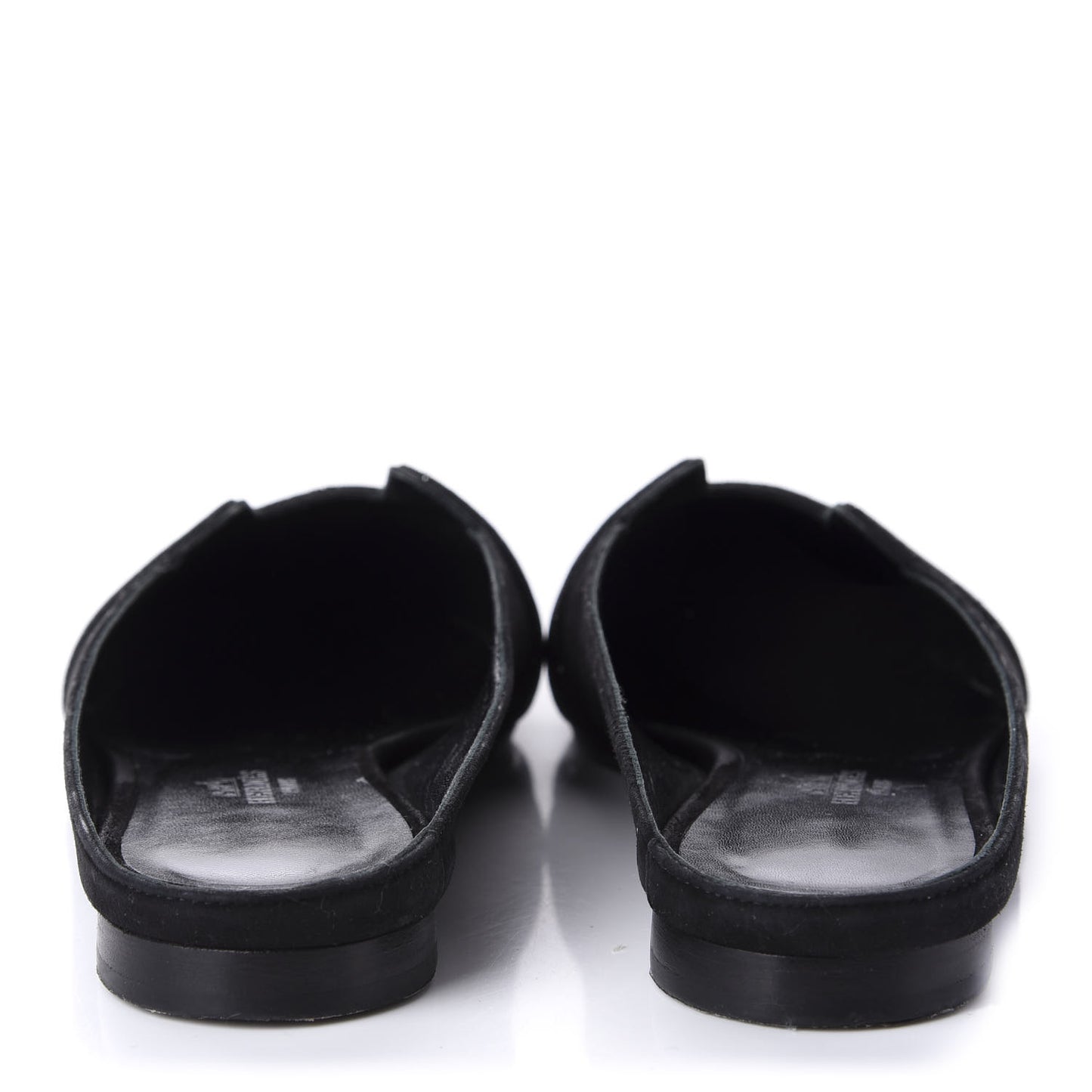 Suede Goatskin Crystal Roxane Mules 36 Black