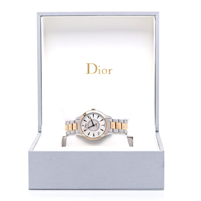 Christian Dior Stainless Steel 18K Rose Gold Diamond Mother of Pearl 32mm Dior VIII Montaigne Automatic Watch 7 of 7