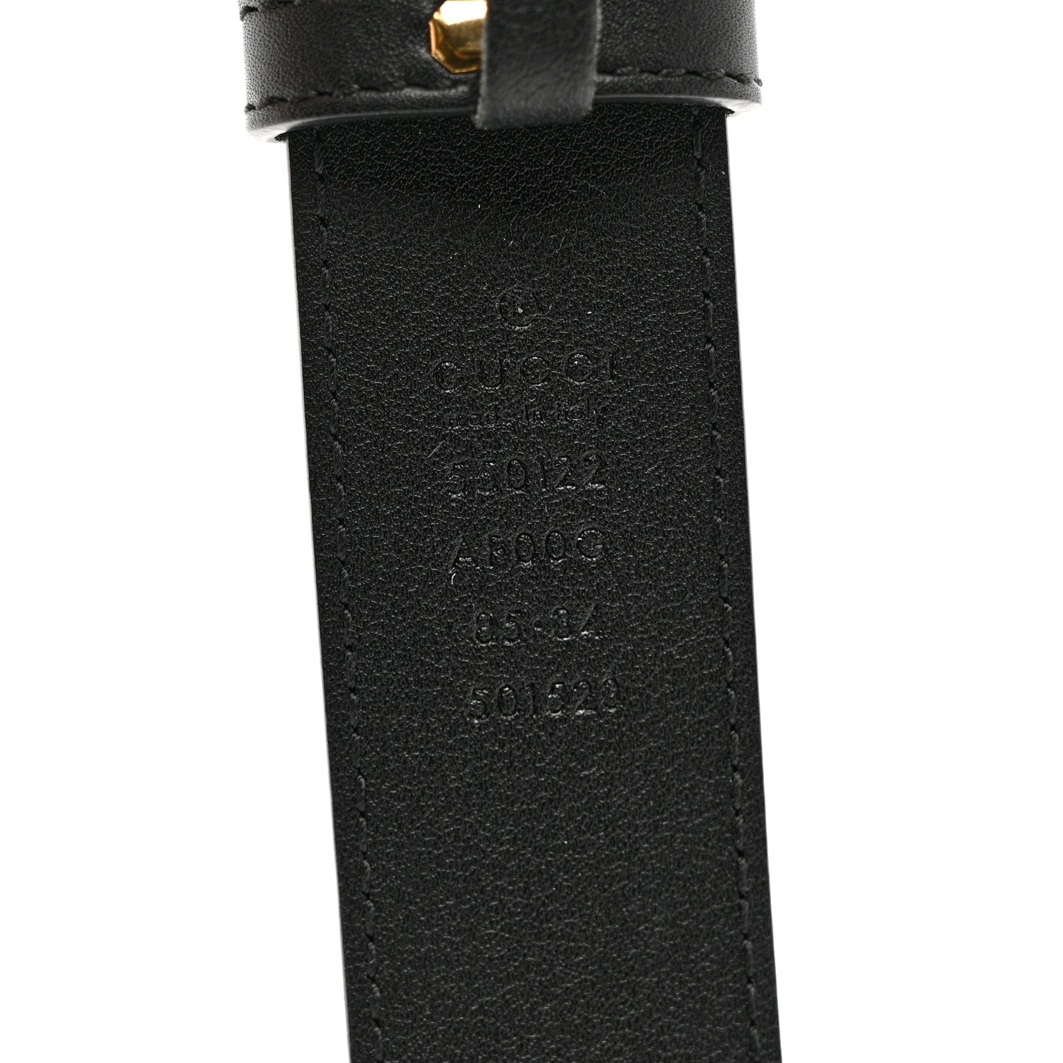 Gucci Calfskin Zumi 30mm Belt 85 34 Black 3 of 5