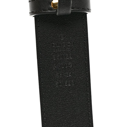 Gucci Calfskin Zumi 30mm Belt 85 34 Black 3 of 5