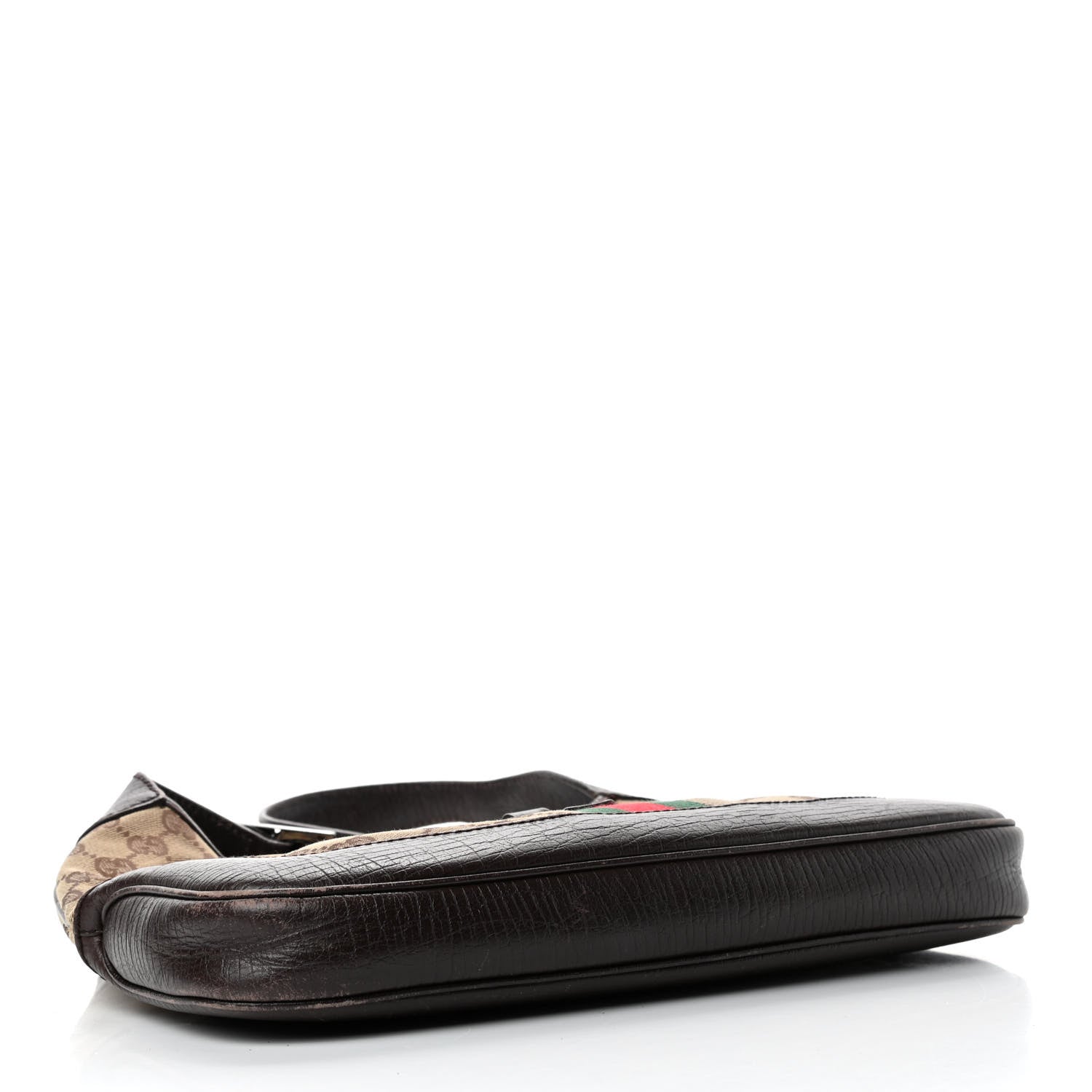 Gucci Monogram Web Jackie O Hobo Dark Brown 3 of 4
