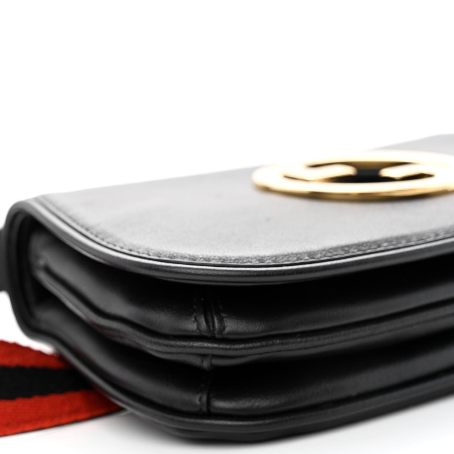Gucci Roxy Calfskin Web Blondie Belt Bag 90 36 Black 9 of 10