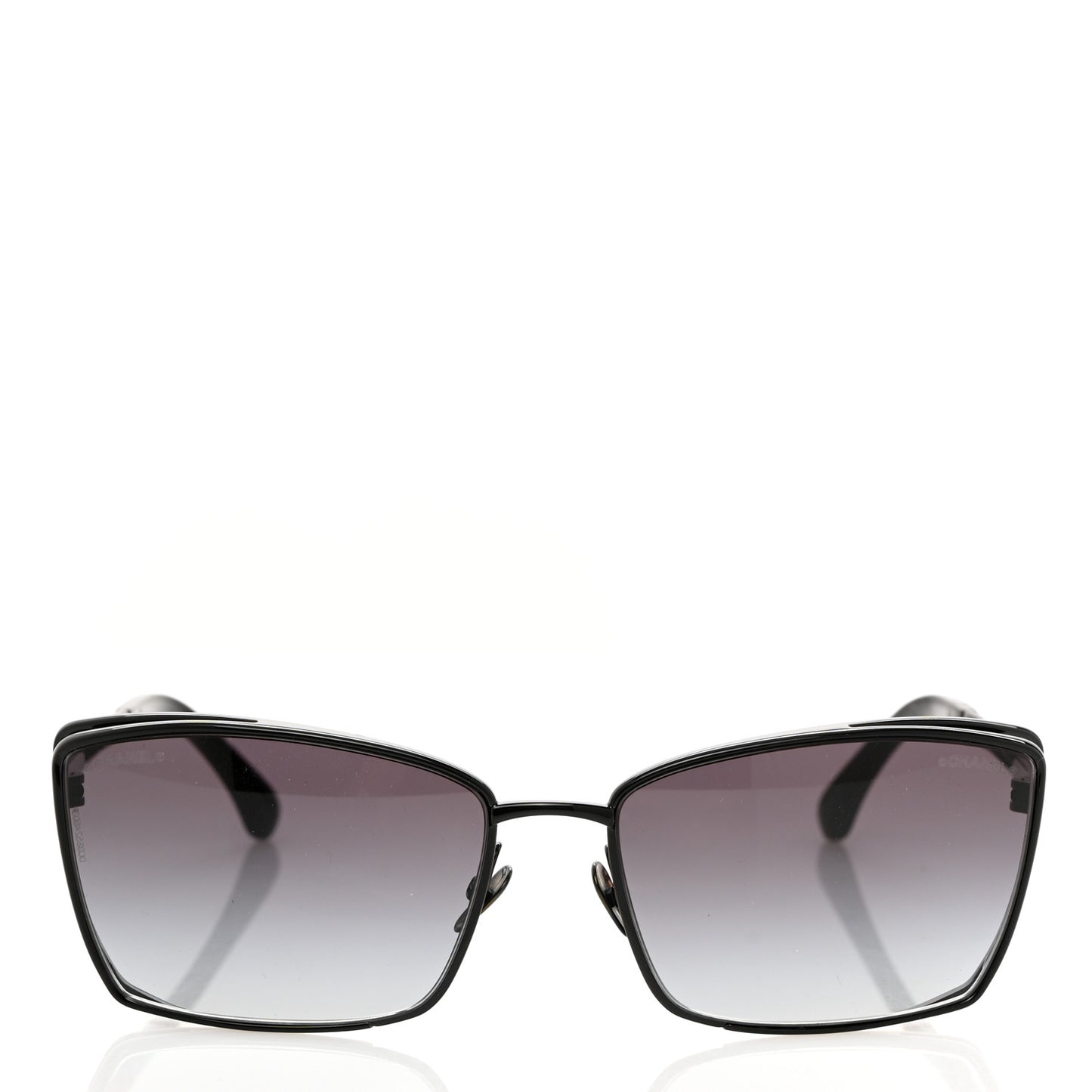 Metal Logo Sunglasses 71542 Black