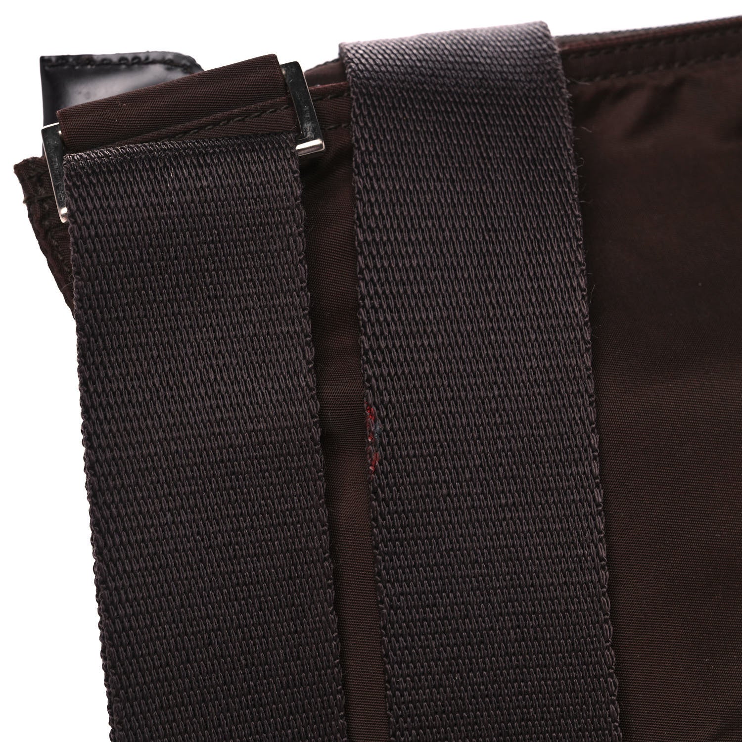 Prada Nylon Flat Messenger Bag Brown 14 of 15