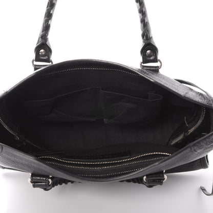 Balenciaga Chevre Silver Metallic Edge Hardware S City Black 5 of 7