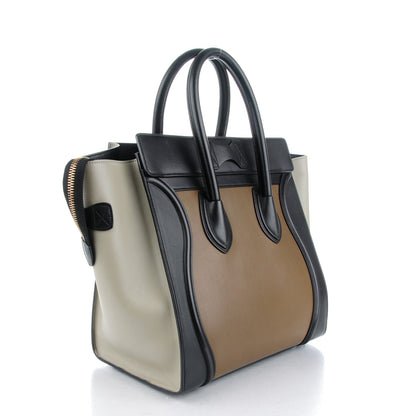 Celine Satin Calfskin Mini Tri-Color Luggage Multicolor 3 of 7