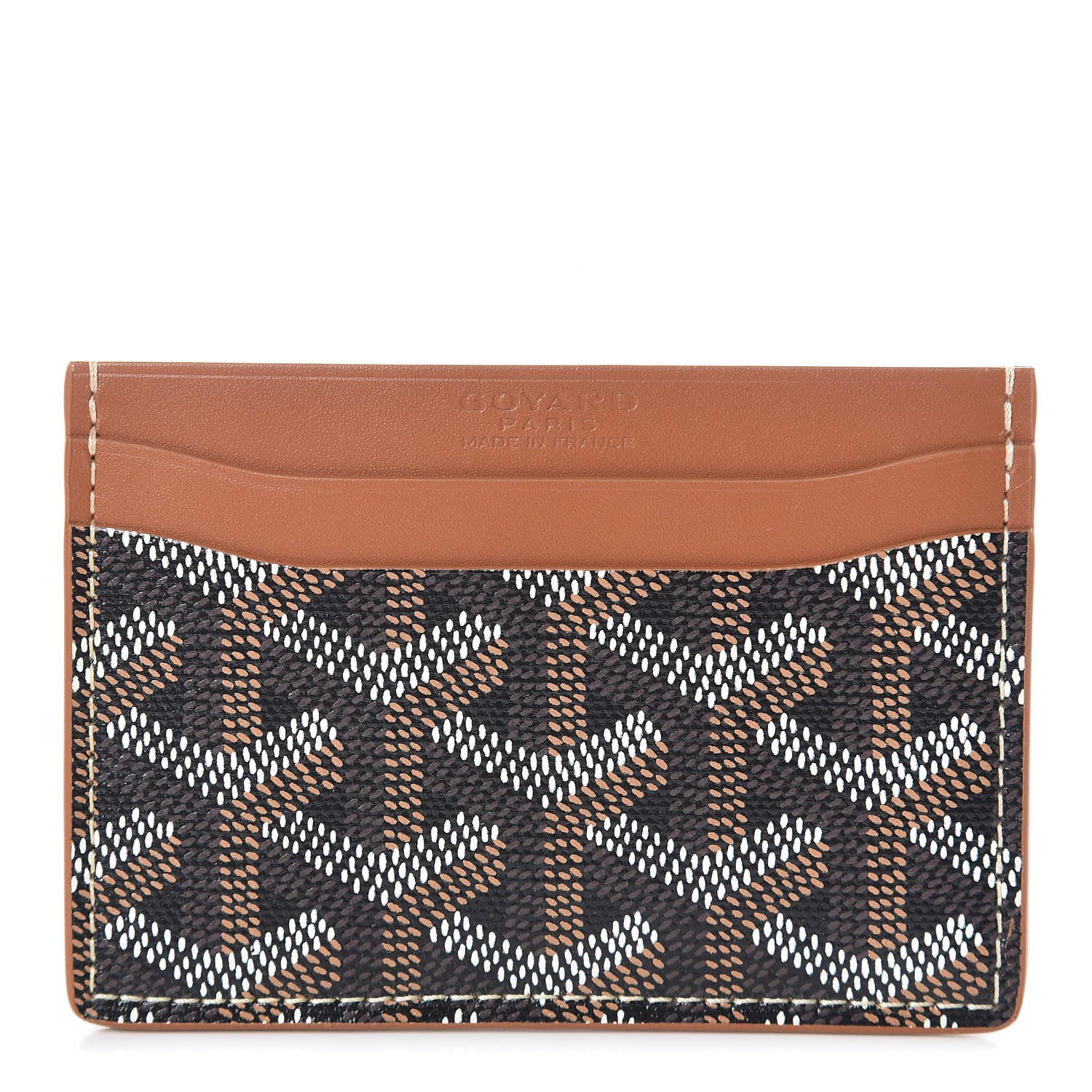 Goyard Goyardine Saint Sulpice Card Holder Black Gold 1 of 7