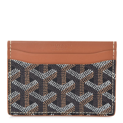 Goyard Goyardine Saint Sulpice Card Holder Black Gold 1 of 7