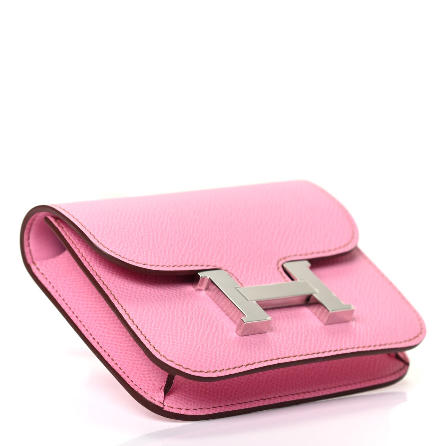 Hermes Epsom Constance Slim Wallet 5P Pink 3 of 4