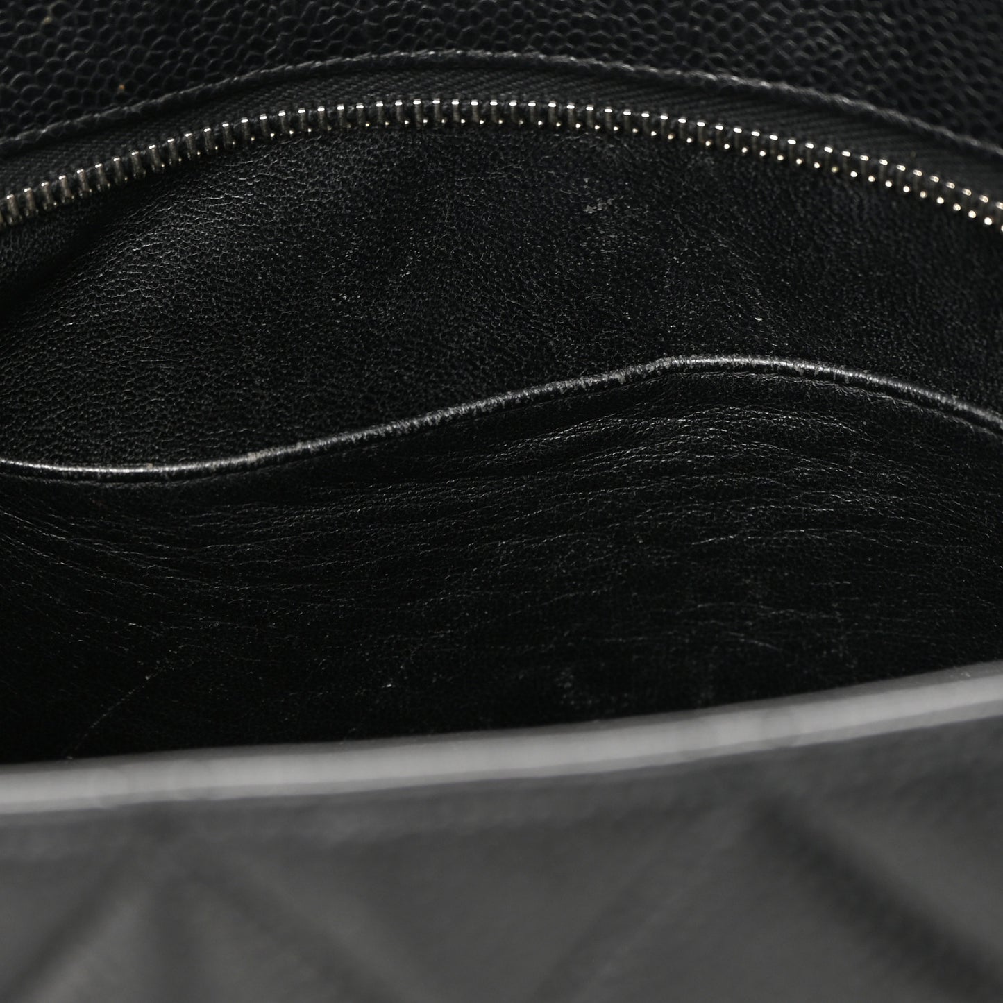 Caviar Quilted Medallion Tote Black