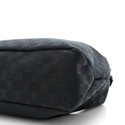Gucci Monogram Medium Horsebit Chain Hobo Black 10 of 10