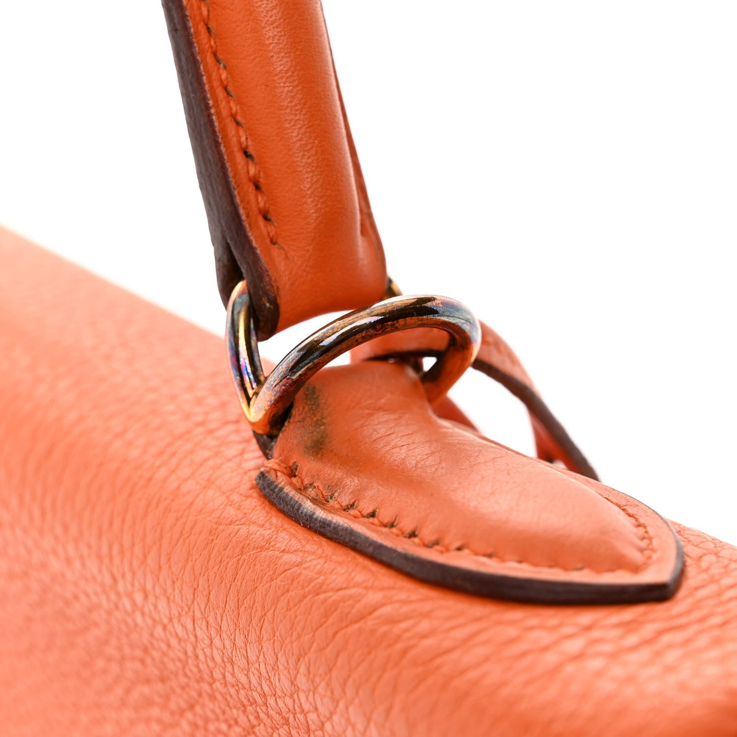 Hermes Togo Kelly Retourne 32 Orange 12 of 15