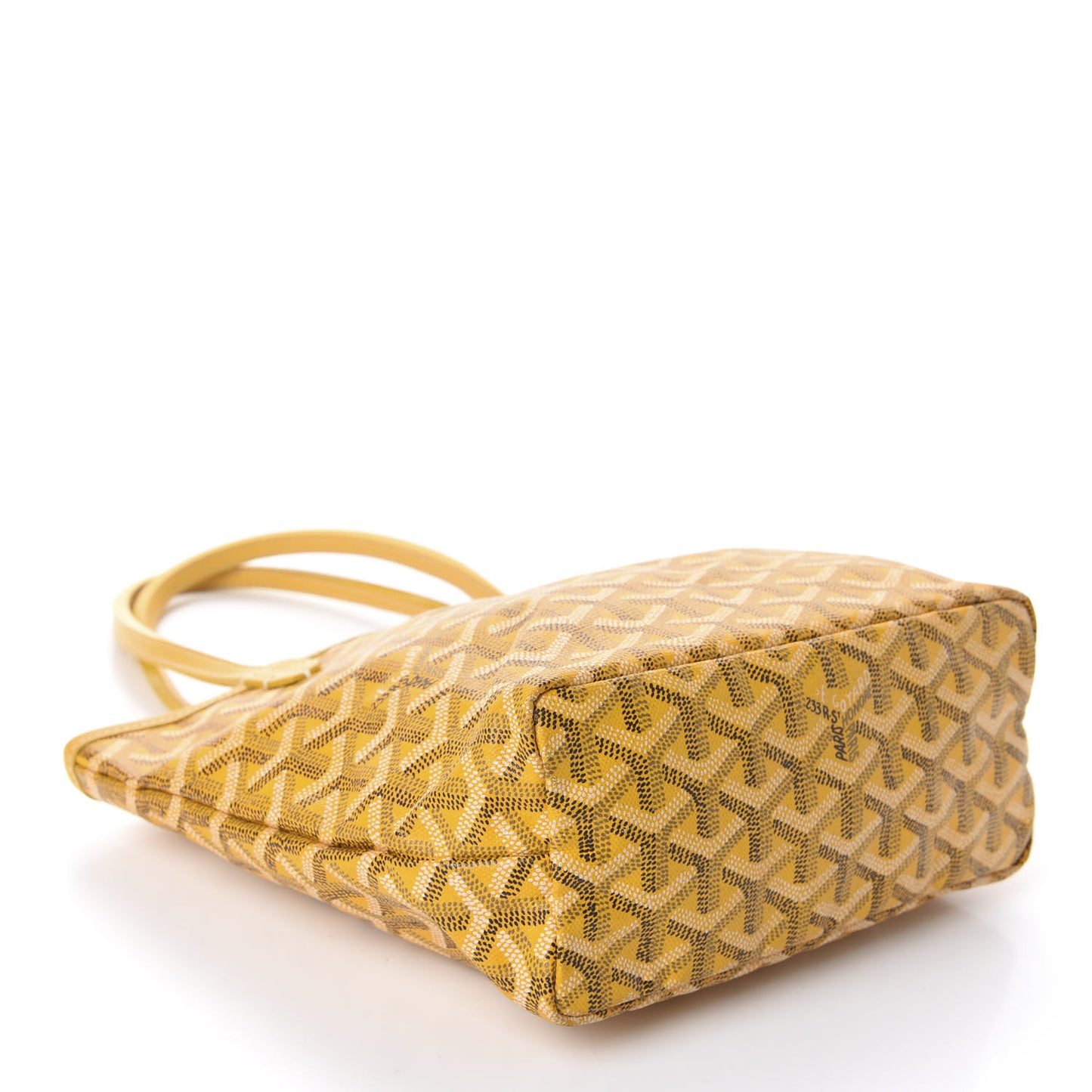 Goyardine Saint Louis Junior Jr PM Tote Yellow