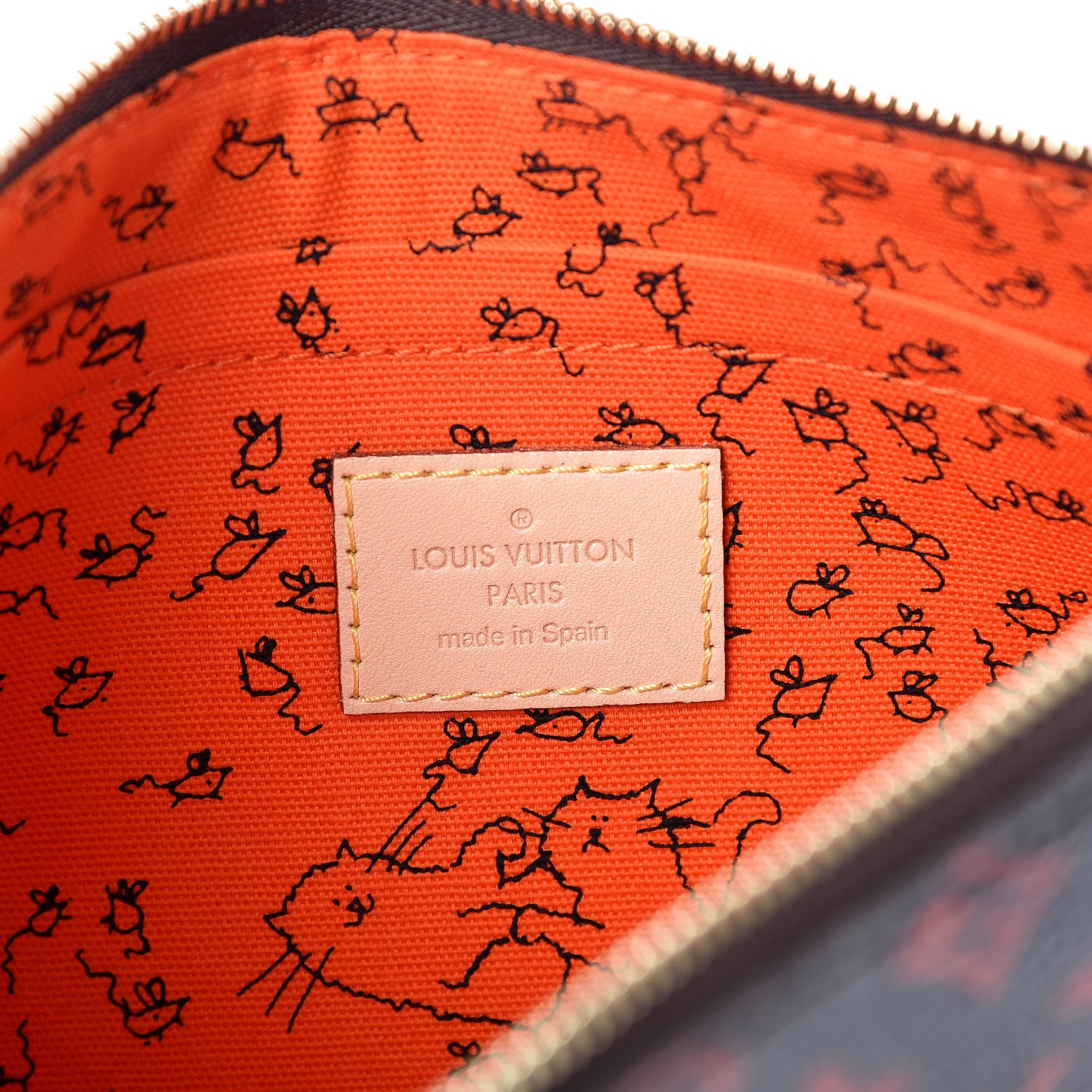 Louis Vuitton Catogram Neverfull MM GM Pochette Marron 6 of 7