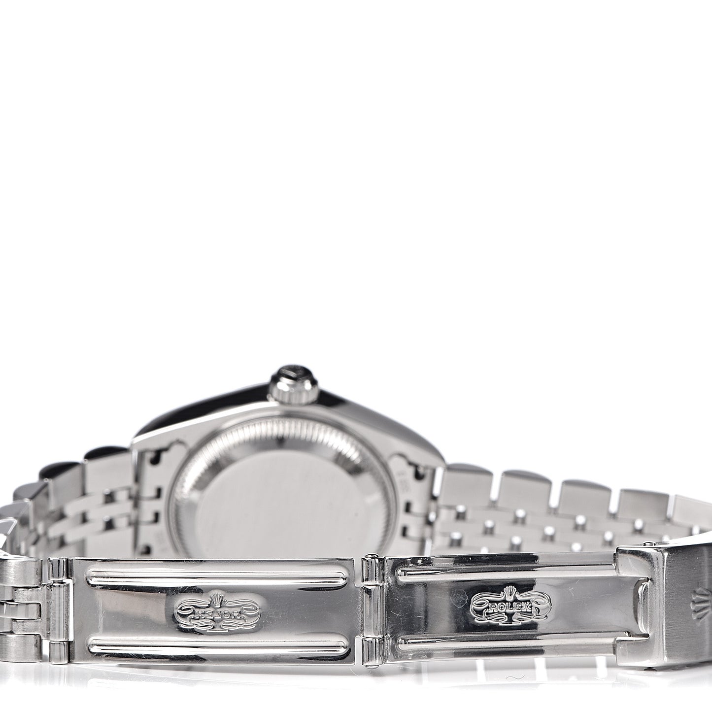 Stainless Steel 18K White Gold Diamond 26mm Oyster Perpetual Datejust Watch Silver Jubilee 79174