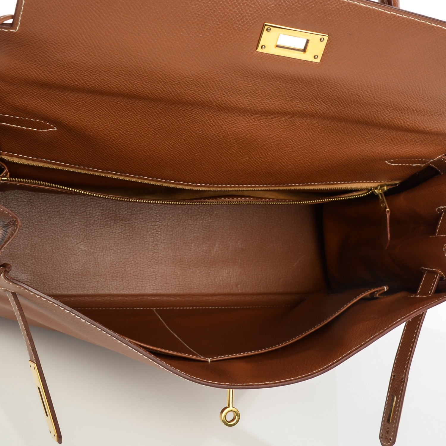 Hermes Courchevel Kelly Retourne 35 Gold 24 of 25