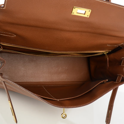Hermes Courchevel Kelly Retourne 35 Gold 24 of 25