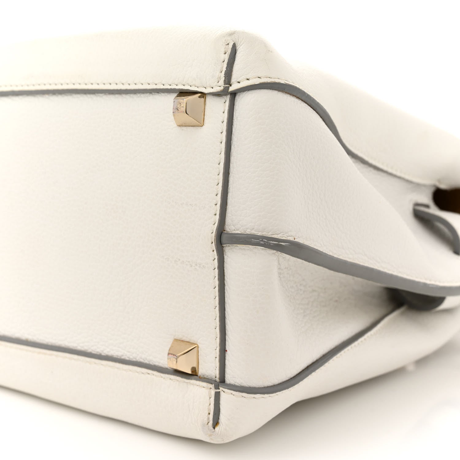 MCM Grained Calfskin Medium Milla Tote White 10 of 26