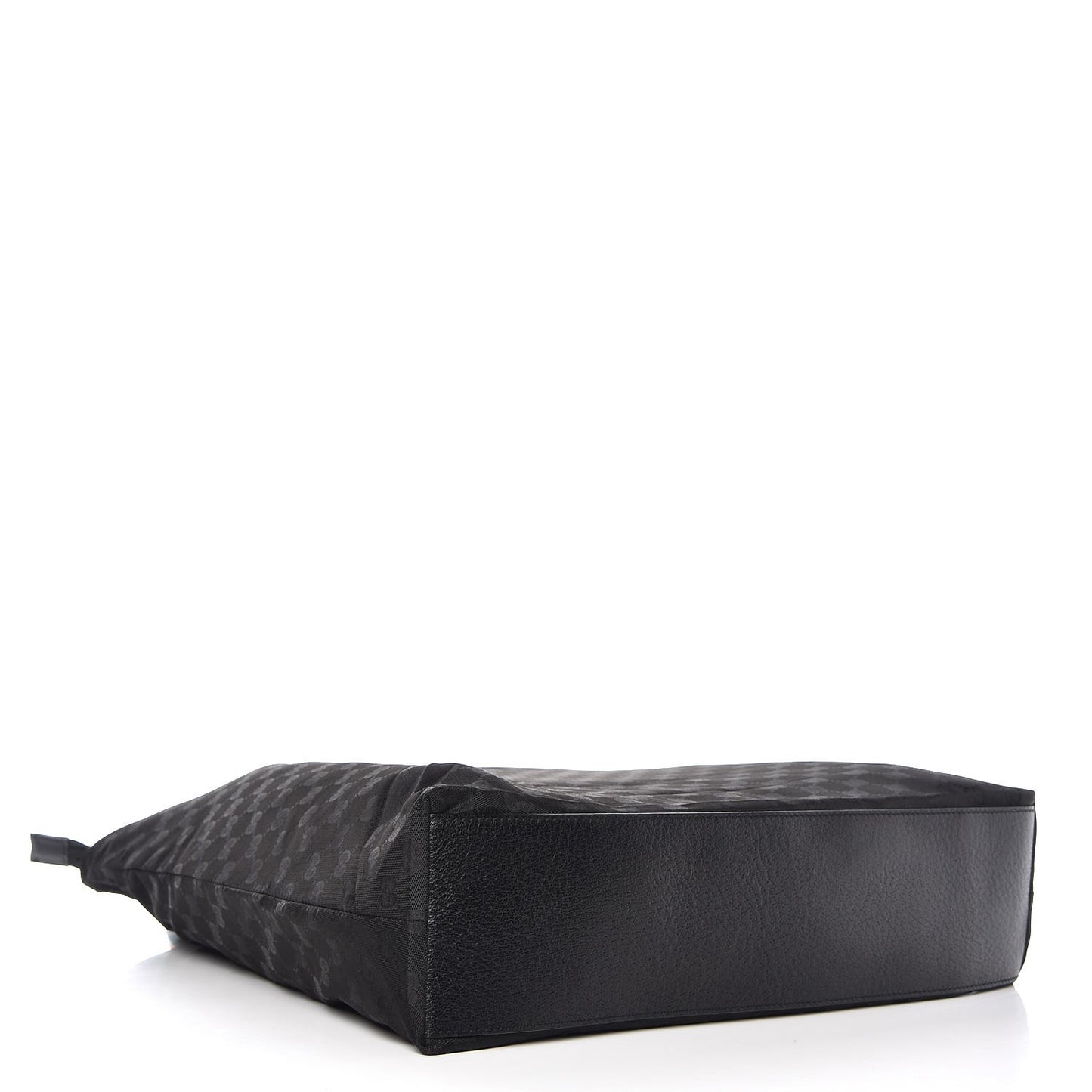 Nylon Monogram Large Web Handle Vertical Tote Black