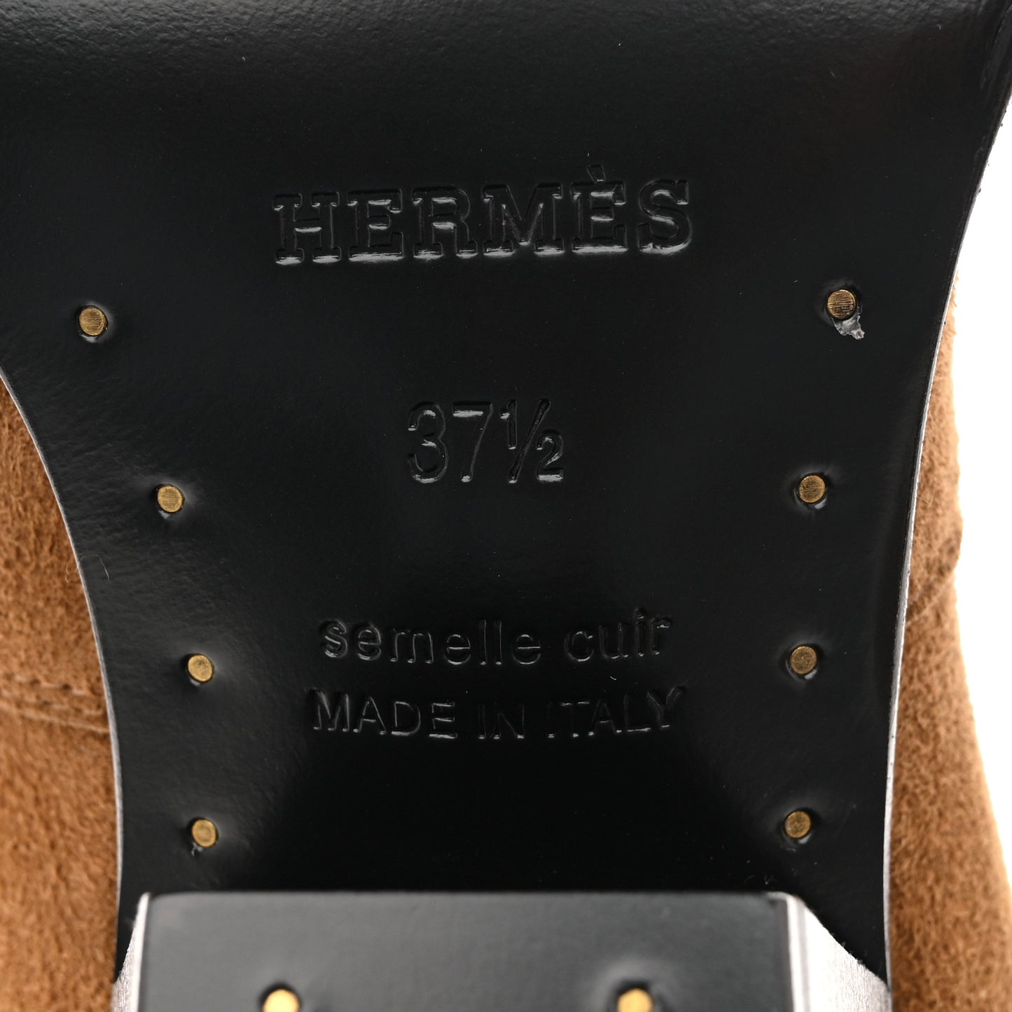 Suede Goatskin Womens Vegas Ankle Boot 37.5 Brun Fume