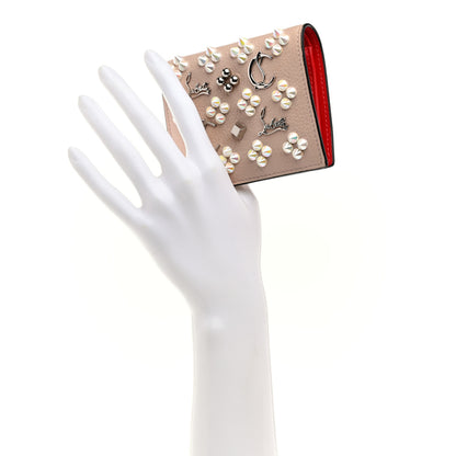 Christian Louboutin Calfskin Loubinthesky Panettone Palatin Wallet Ballerina 2 of 8
