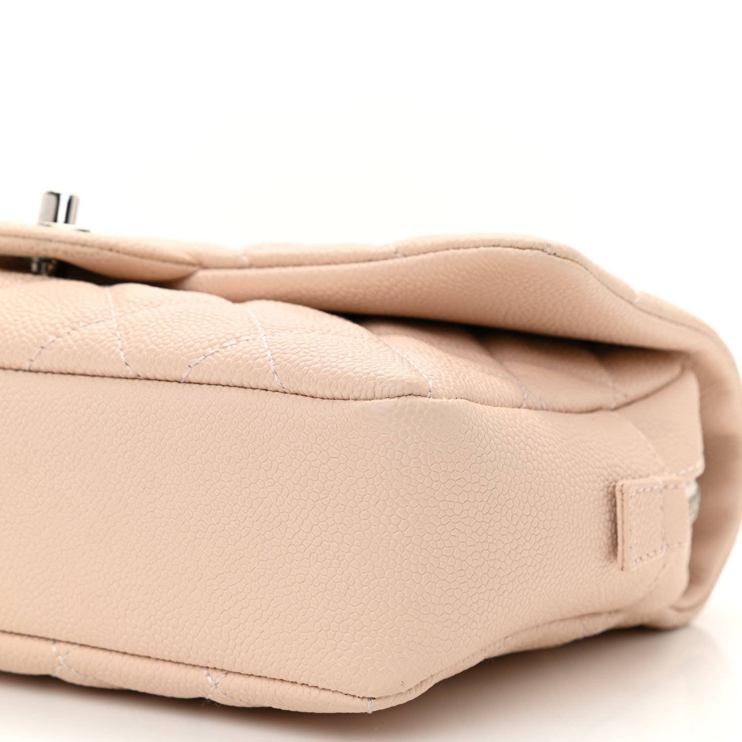 Chanel Caviar Quilted Medium Easy Flap Light Beige 9 of 12
