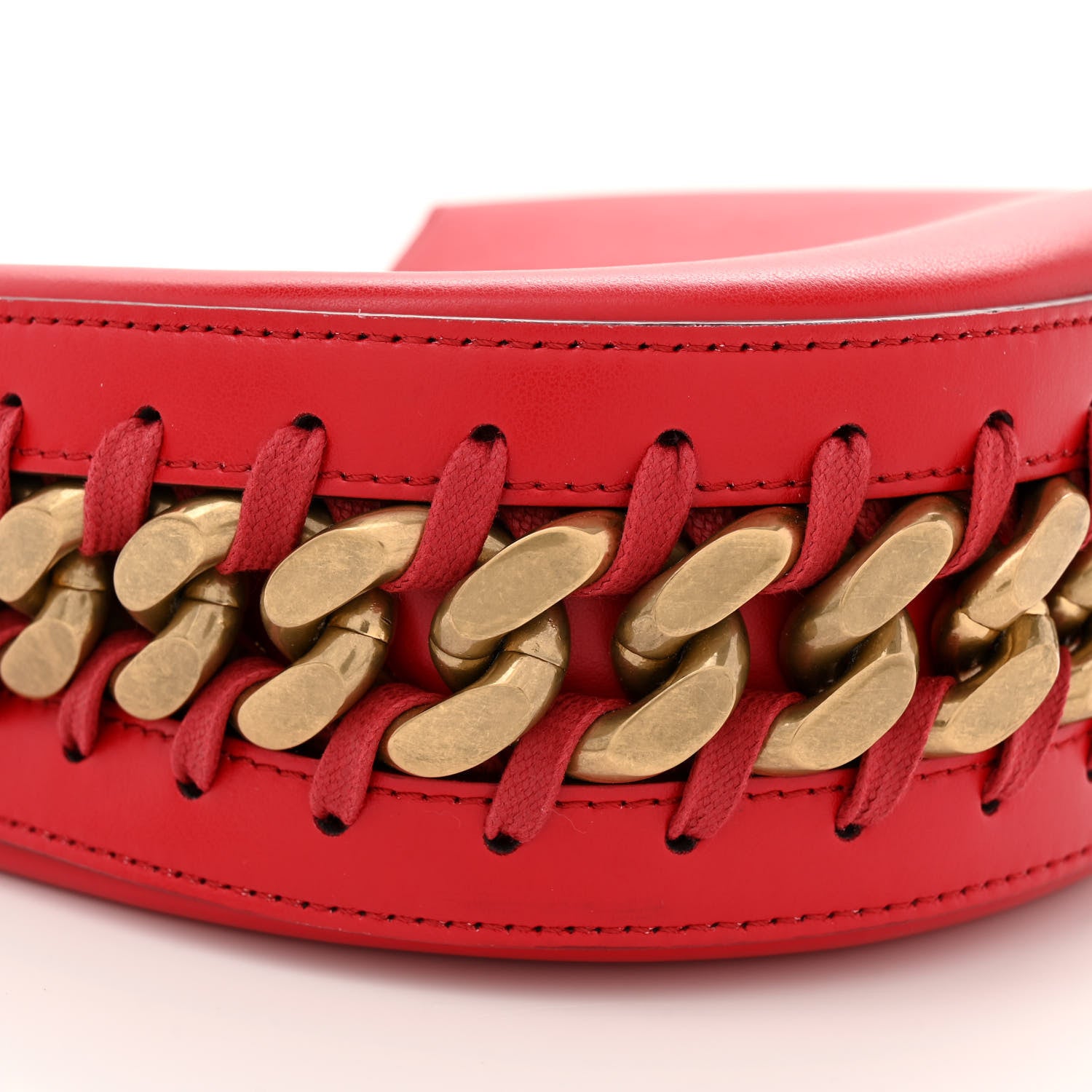 Stella McCartney Eco Alter Nappa Medium Frayme Shoulder Bag Red 8 of 11