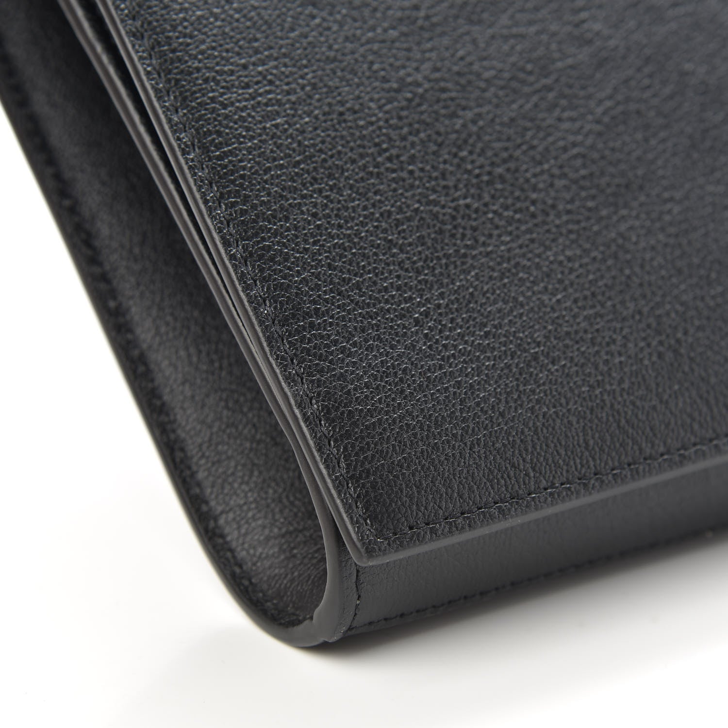 Saint Laurent Calfskin Monogram Large Belle De Jour Clutch Black 7 of 9