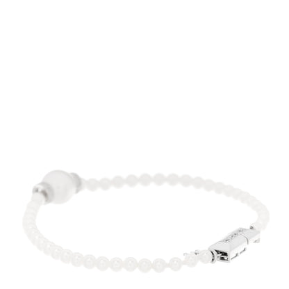Mikimoto 18K White Gold Diamond Akoya Cultured Pearl 9.5mm Bracelet 2 of 3