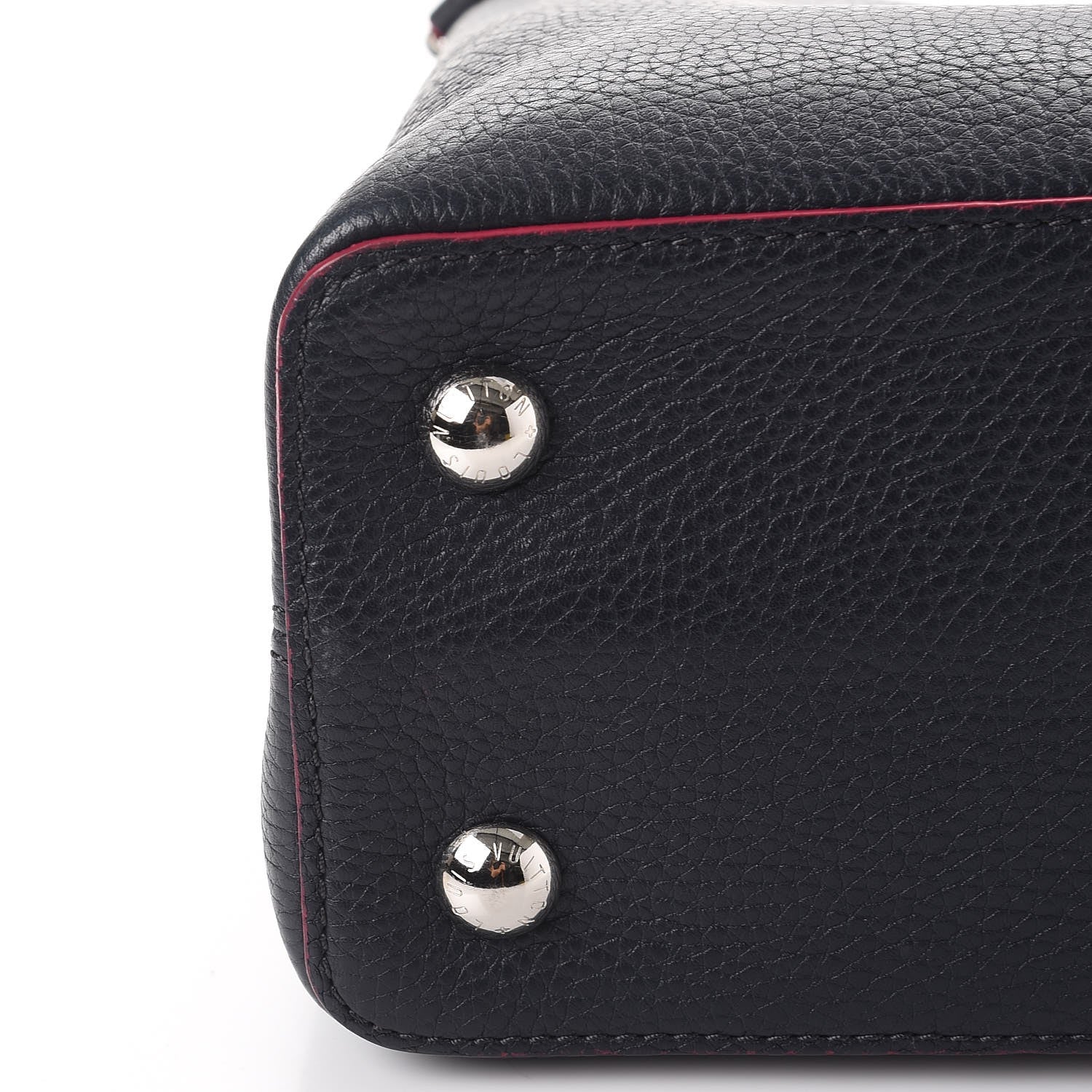 Louis Vuitton Taurillon Capucines PM Cobalt 8 of 10