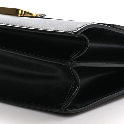 Fendi Vitello Liberty Bi-Color FF 1974 Embossed Chain Strap Kan U Shoulder Bag Black Maya 10 of 10