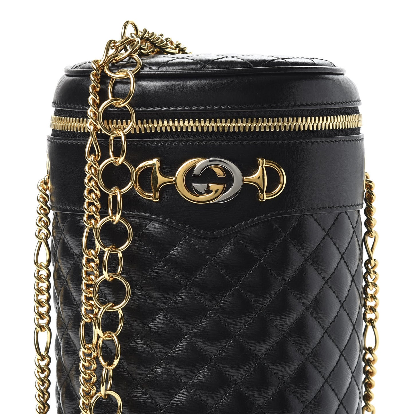 Calfskin Trapuntata Zumi Belt Bag Black