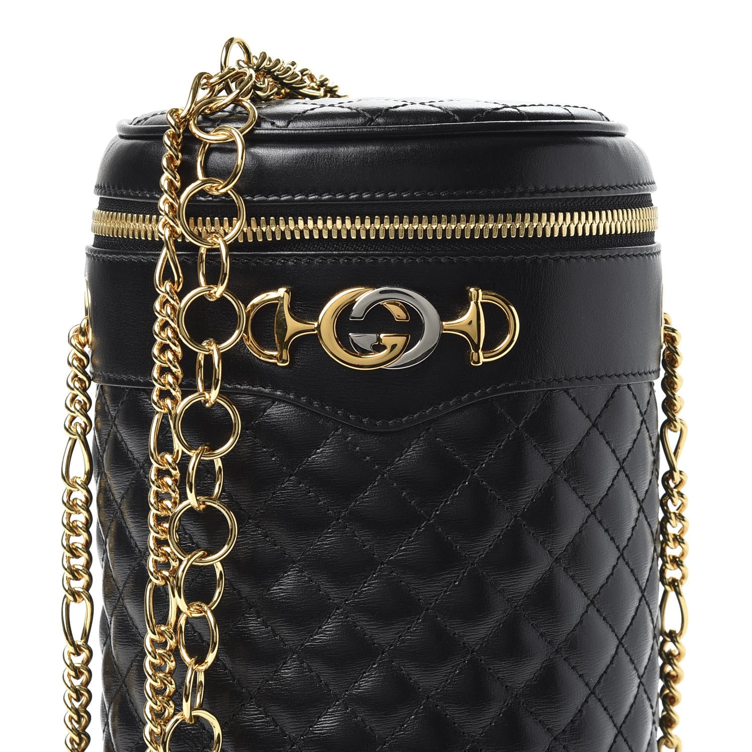 Gucci Calfskin Trapuntata Zumi Belt Bag Black 10 of 10