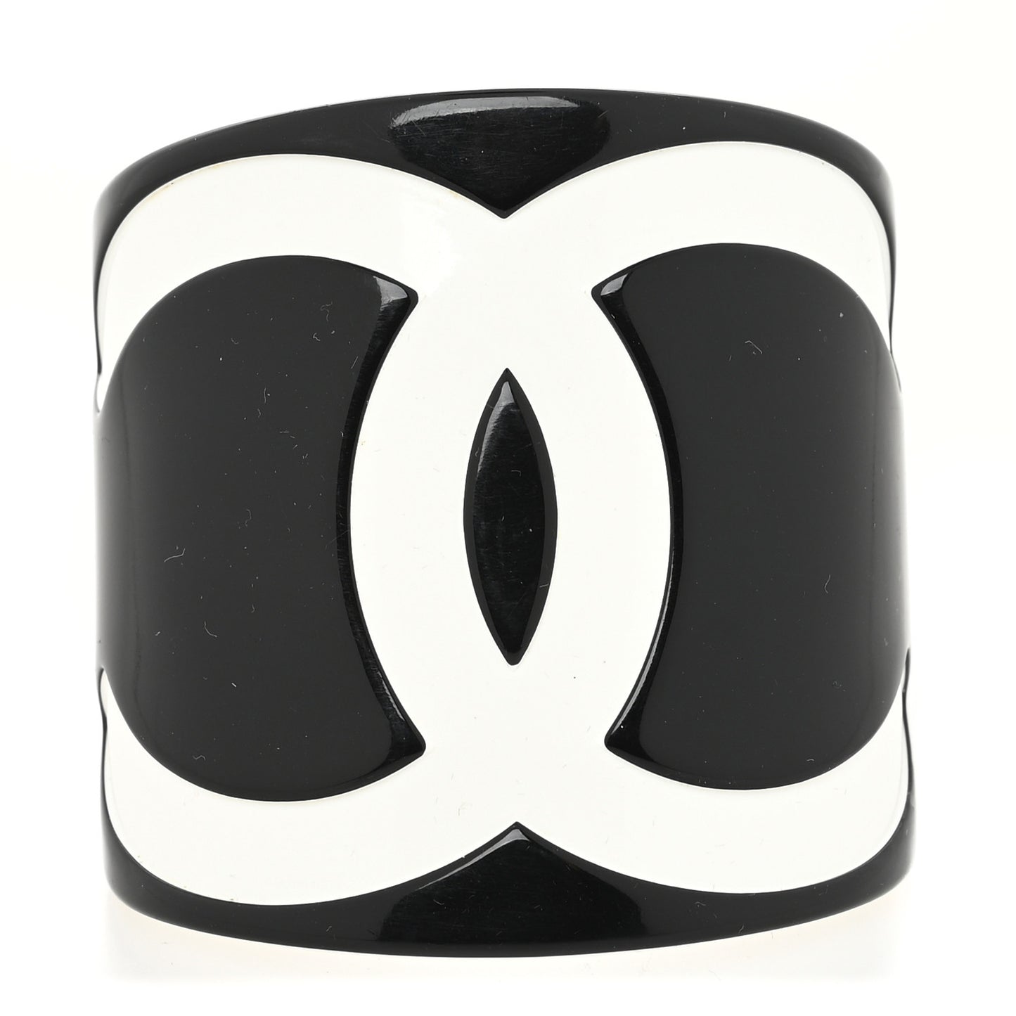 Resin CC Wide Cuff Black White