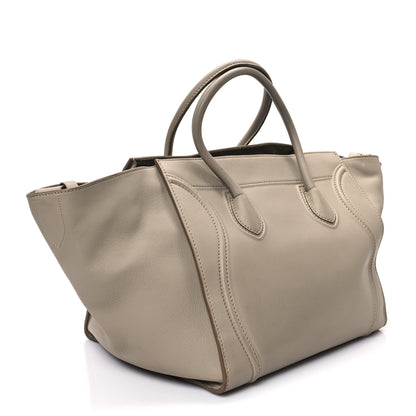 Celine Smooth Calfskin Medium Phantom Luggage Taupe 3 of 13