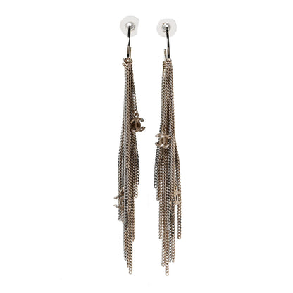 Chanel Chain CC Hoop Earrings Gold 1 of 7