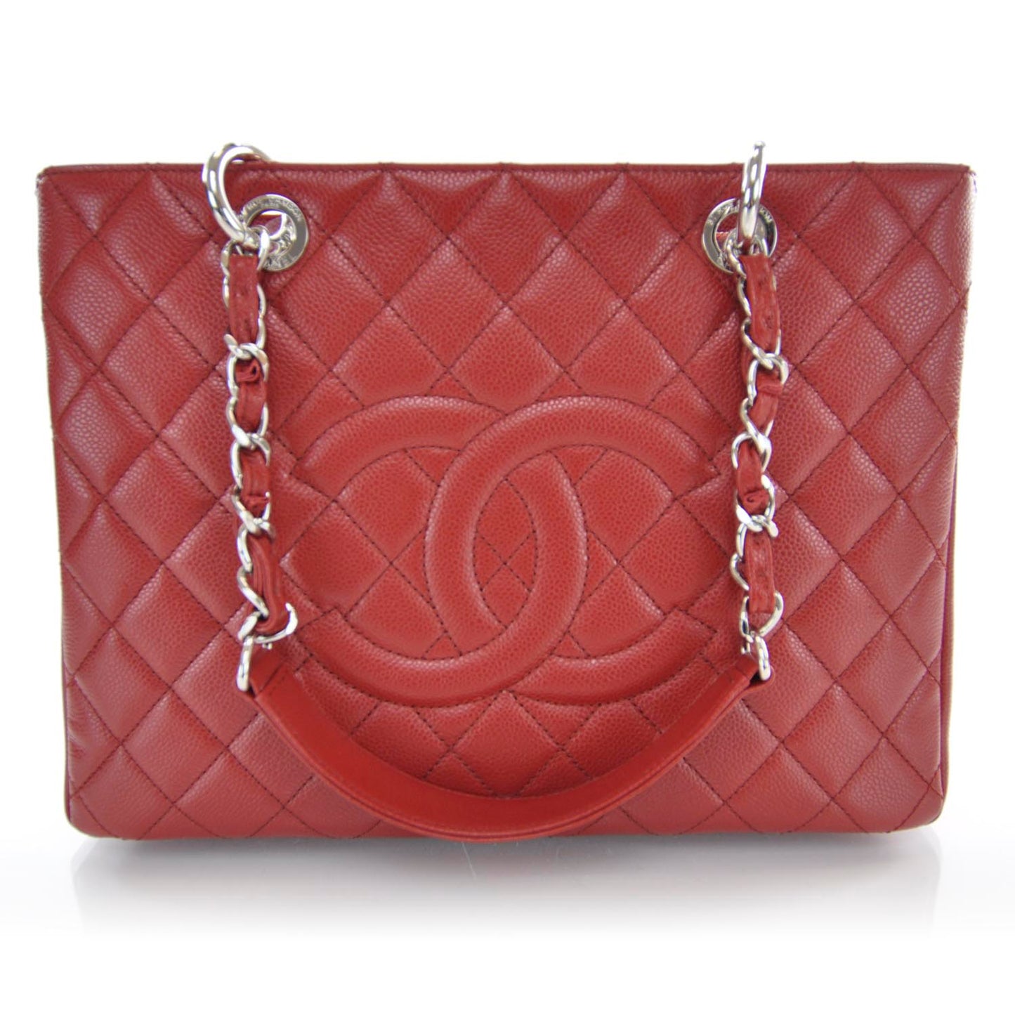 Caviar Grand Shopping Tote GST Red