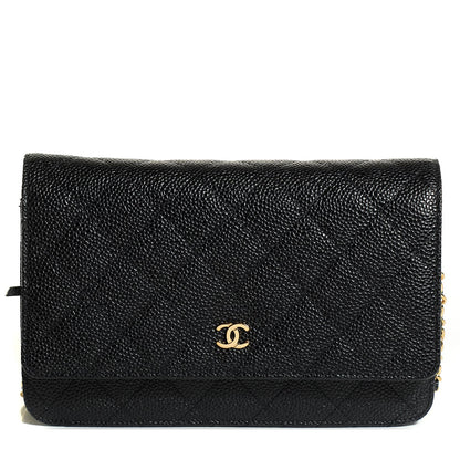 Chanel Caviar Quilted Wallet On Chain WOC Black 1 of 9