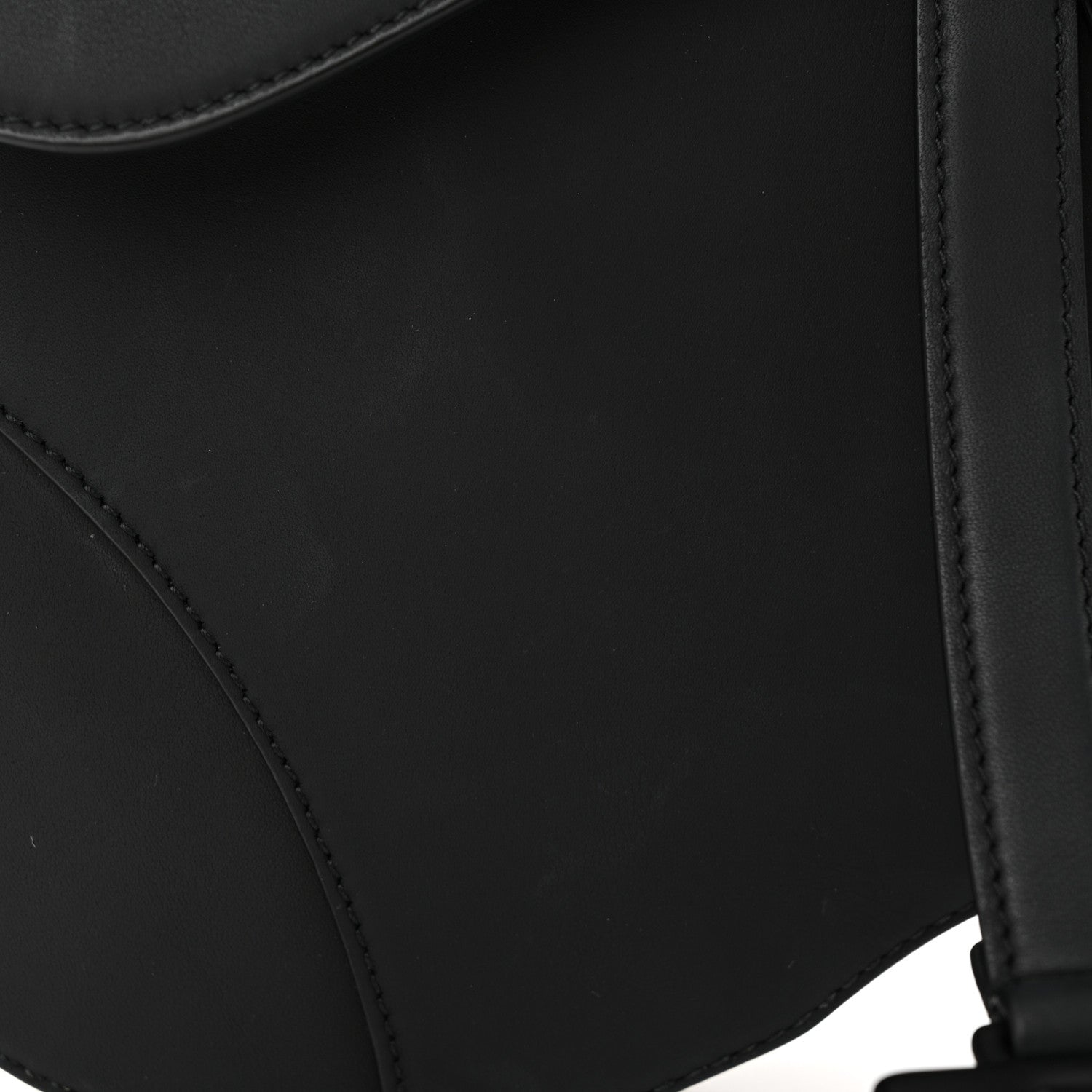Christian Dior Ultra Matte Calfskin Saddle Bag Black 14 of 16
