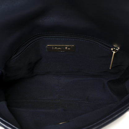 Chanel Lambskin Quilted Medium Chanel 19 Flap Navy Blue 5 of 11