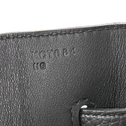 Hermes Taurillon Clemence Voyage Kelly 50 Black 7 of 10