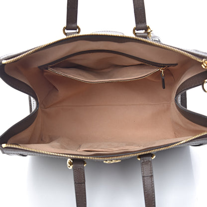 Gucci GG Supreme Monogram Web Medium Ophidia Tote Bag Brown 5 of 11